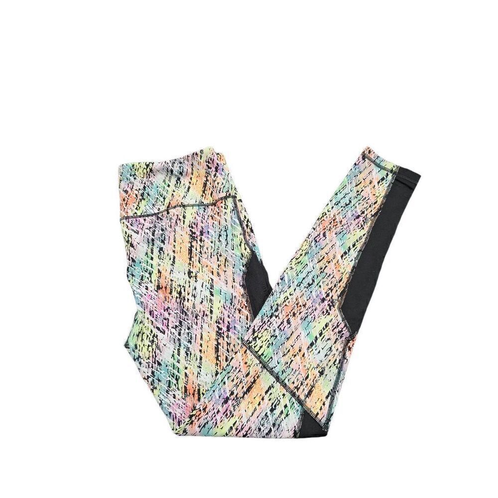 Victoria's Secret VSX Sport Women's Bright Multicolor Pull-On Leggings Size Smal